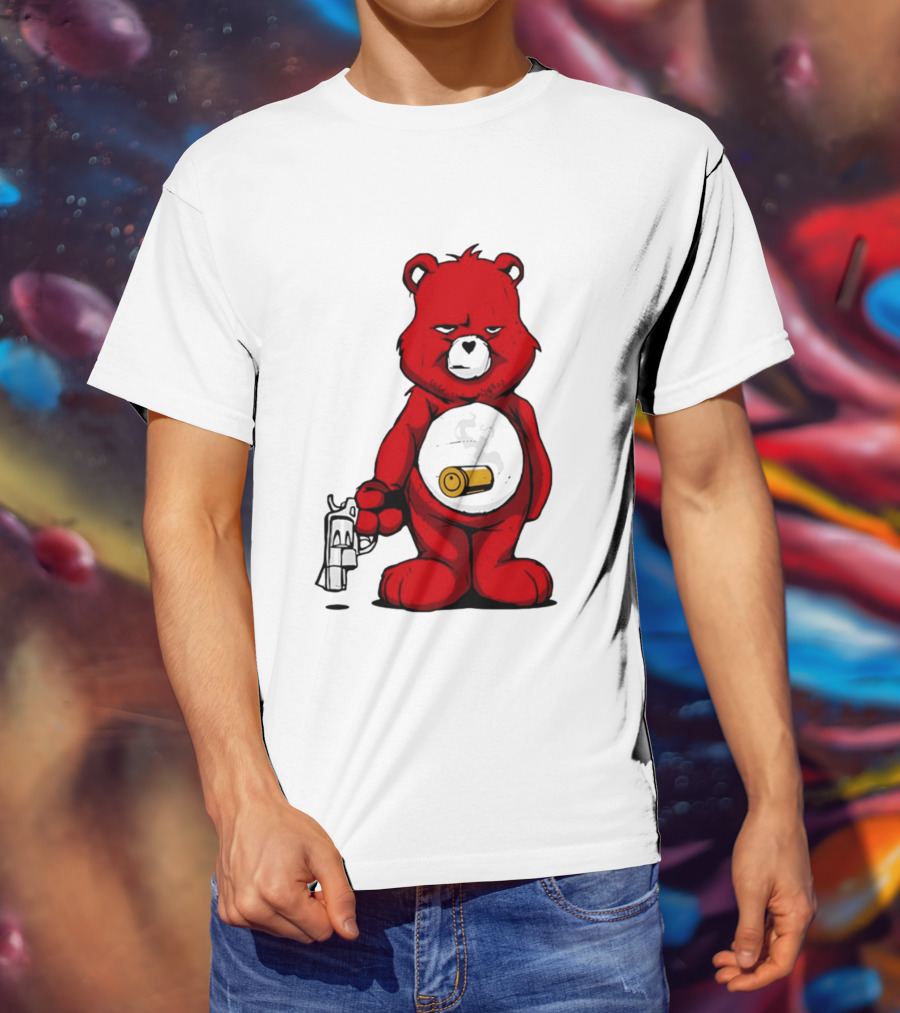 Bang Bear Revolver And Bullet Grunt T-Shirt