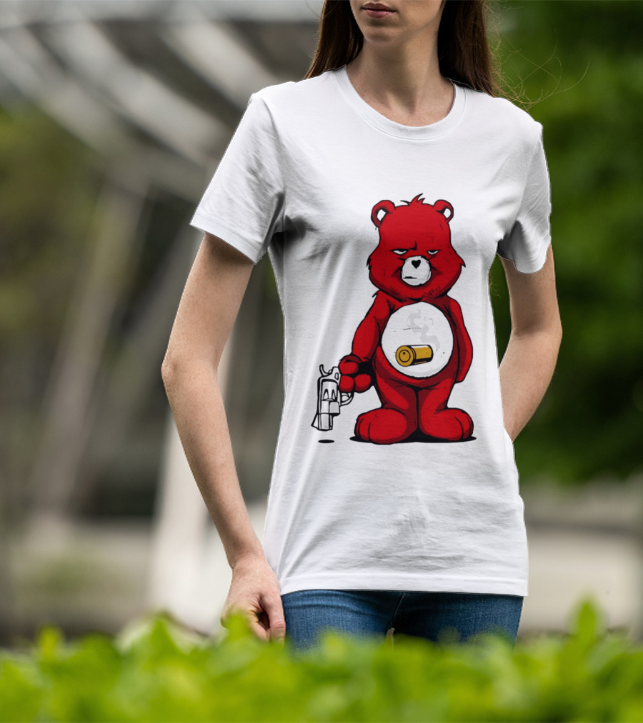 Bang Bear Revolver And Bullet Grunt T-Shirt