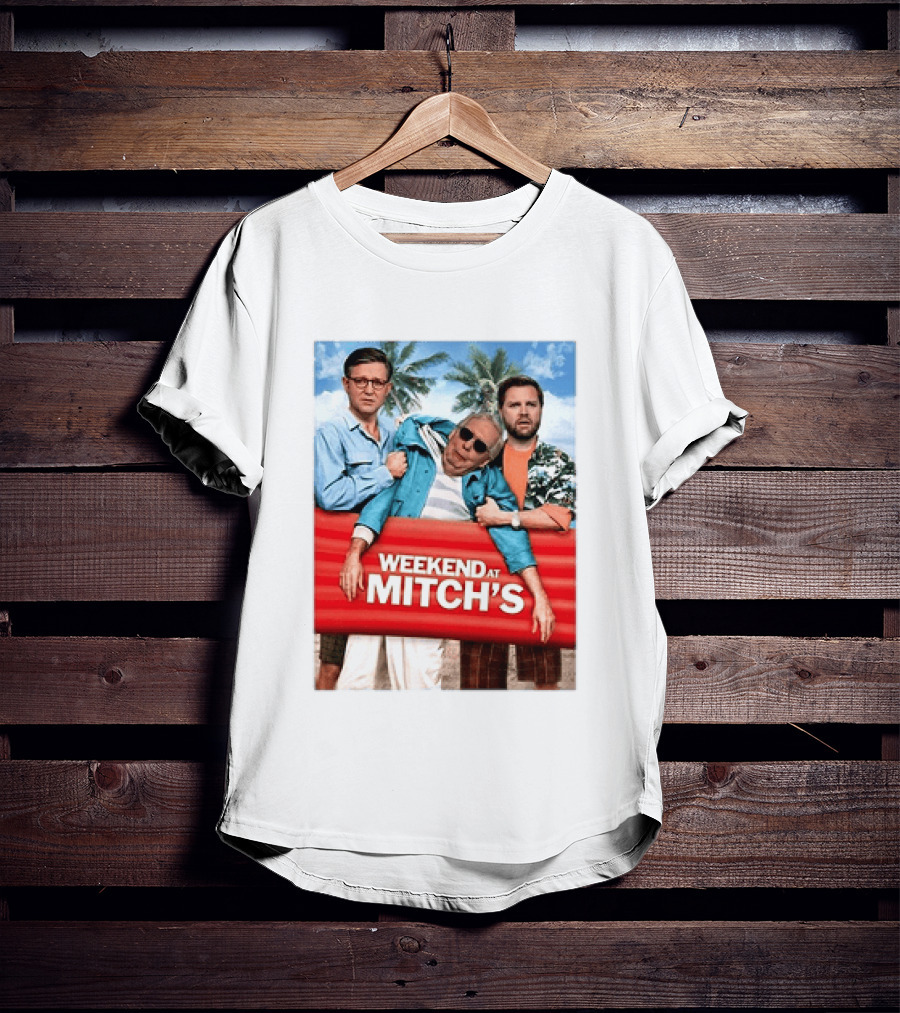 Weekend At Mitch's Meme Mitch McConnell Tropical Comedy T-Shirt