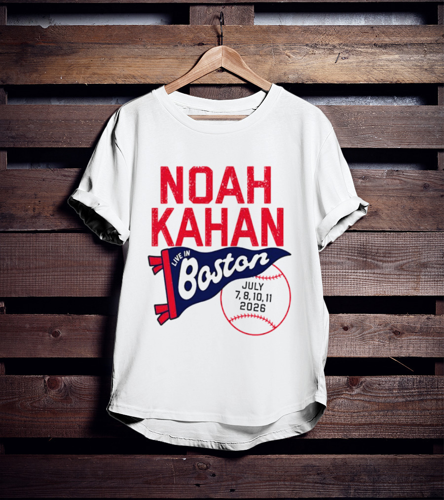 Noah Kahan Boston Concert July 7 8 10 11 2026 T-Shirt