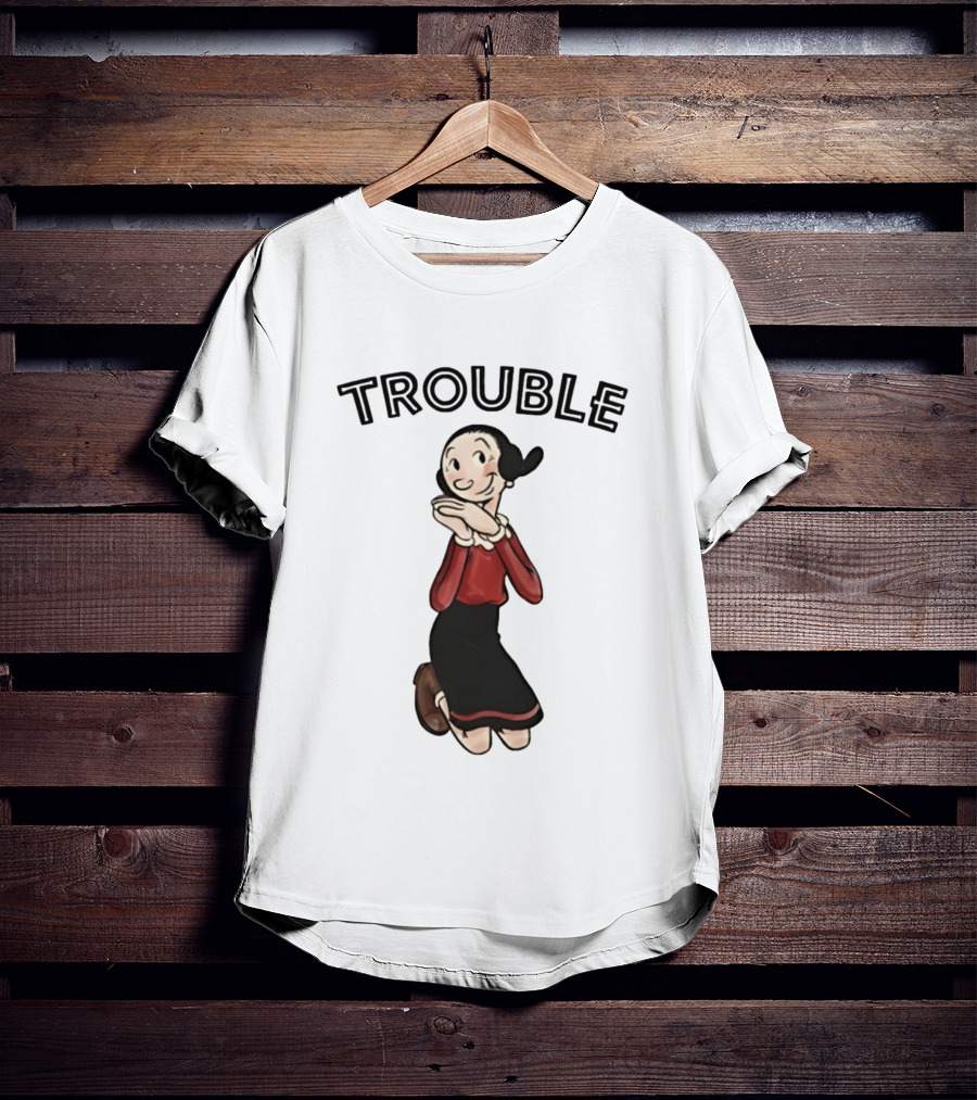Olive Oyl Trouble Follows Popeye T-Shirt