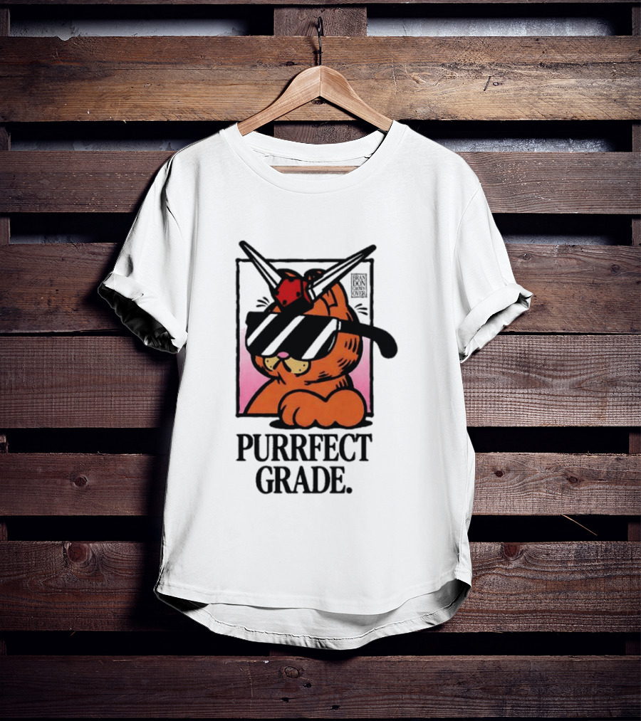 Gundam Purrfect Grade Cat Sunglasses Robot Mashup T-Shirt