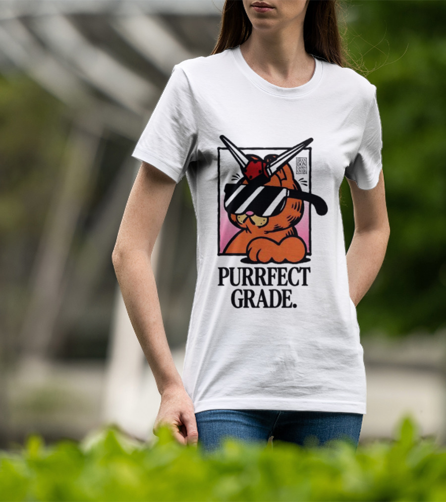 Gundam Purrfect Grade Cat Sunglasses Robot Mashup T-Shirt