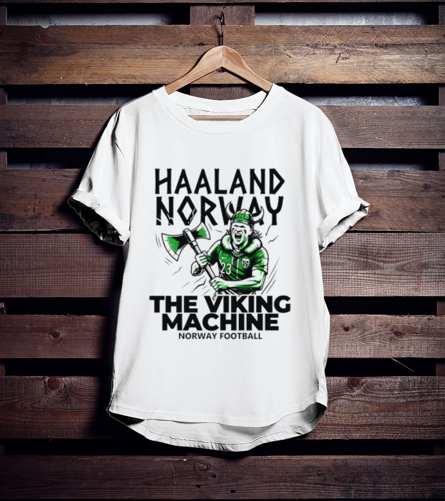 Haaland Norway The Viking Machine Norway Football T-Shirt