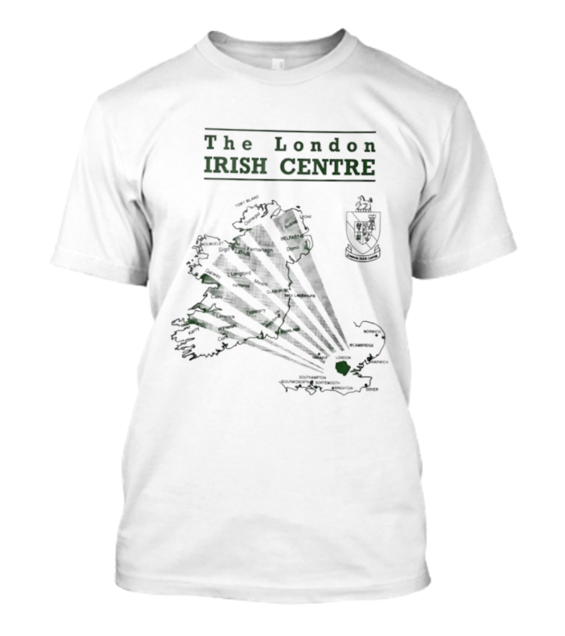 The London Irish Centre 1987 Map Ireland T-Shirt