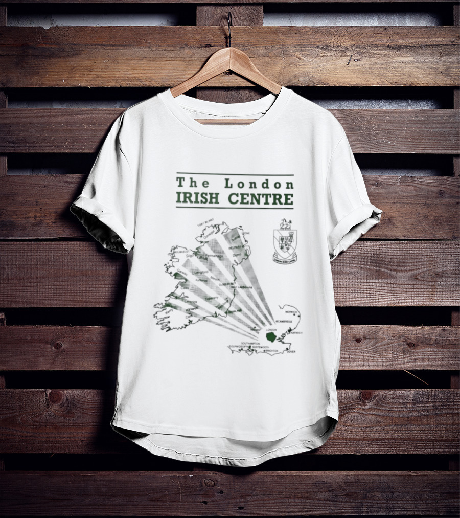 The London Irish Centre 1987 Map Ireland T-Shirt
