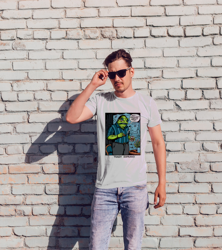 Toady Soprano Hey Frogget About It Killer Acid T-Shirt