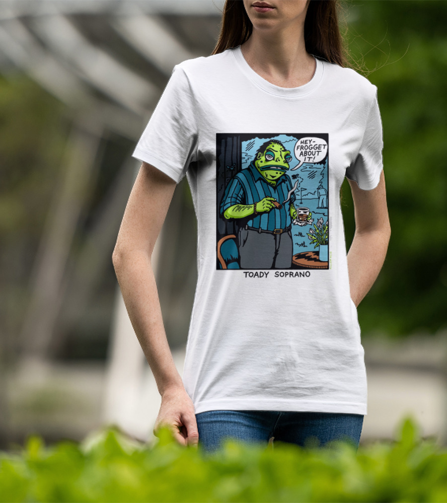 Toady Soprano Hey Frogget About It Killer Acid T-Shirt