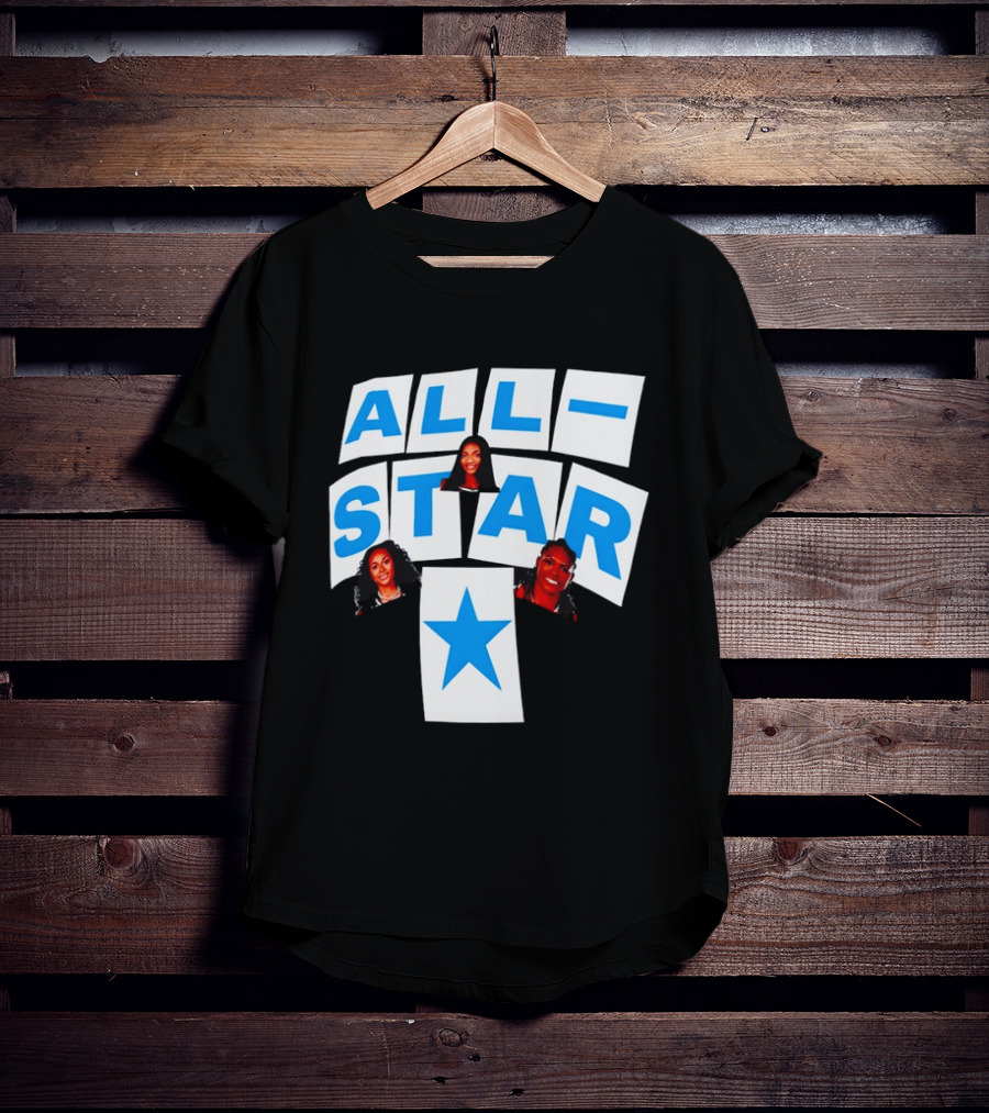 Atlanta Dream Angel Reese All Star Trio Basketball WNBA 2026 T-Shirt