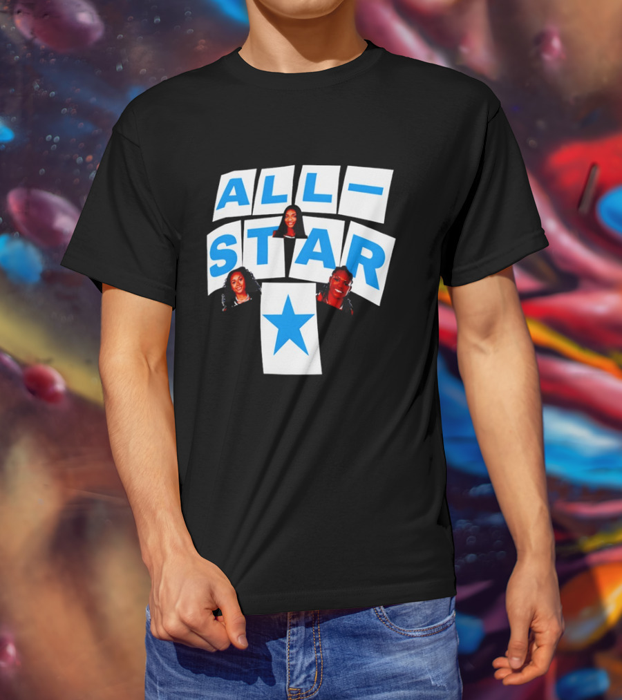 Atlanta Dream Angel Reese All Star Trio Basketball WNBA 2026 T-Shirt