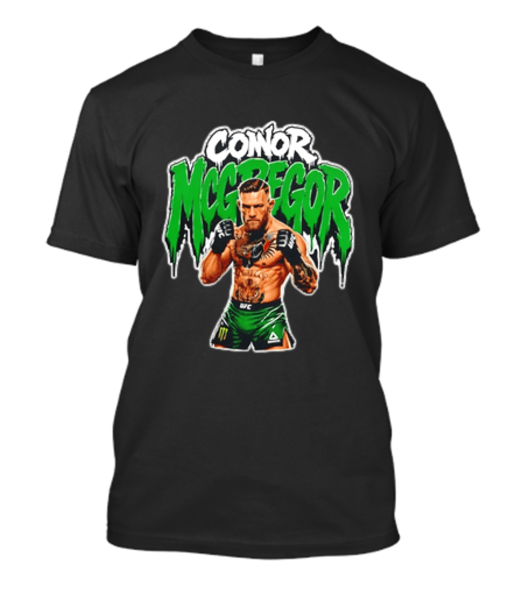 Conor McGregor UFC Fighter In Green Shorts With Tattoos T-Shirt