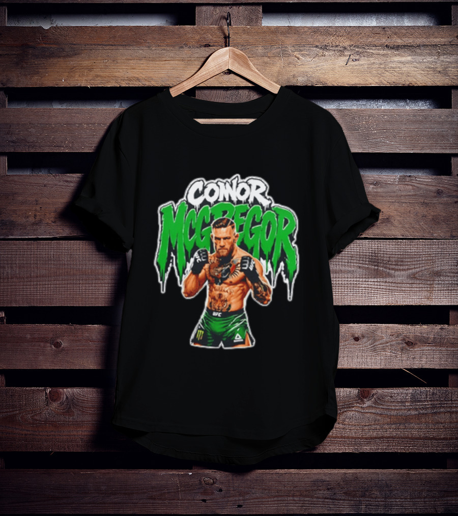 Conor McGregor UFC Fighter In Green Shorts With Tattoos T-Shirt