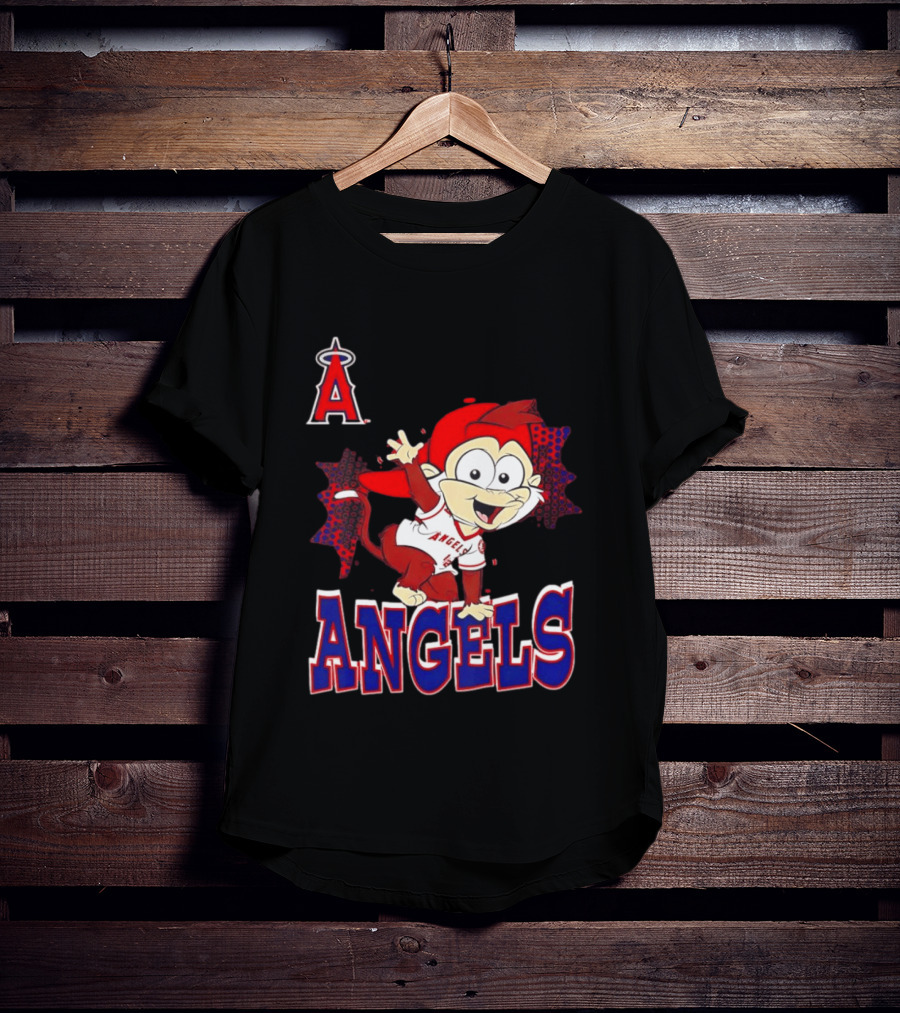 LAA Angels Rally Monkey Waving Hand Classic Sports Fan T-Shirt