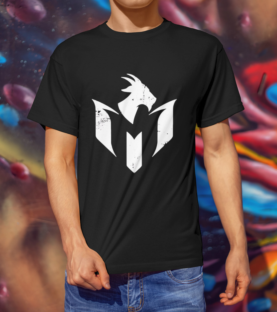 GOAT White Distressed Minimalist Athletic T-Shirt