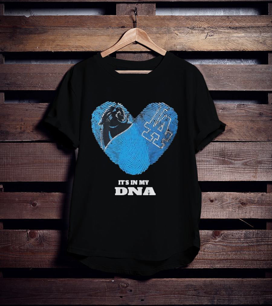 Los Angeles Dodgers Carolina Panthers It's In My DNA T-Shirt