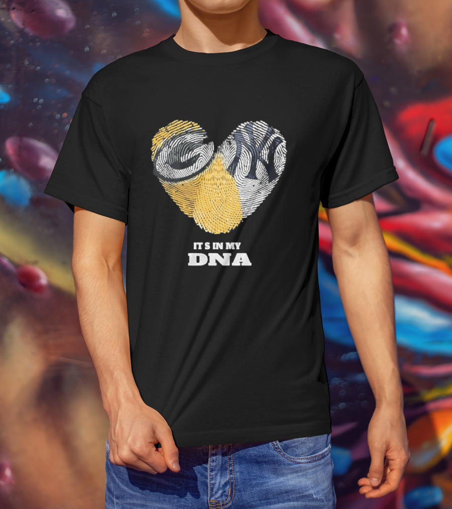 Heart Fingerprint It's In My DNA New York Yankees T-Shirt
