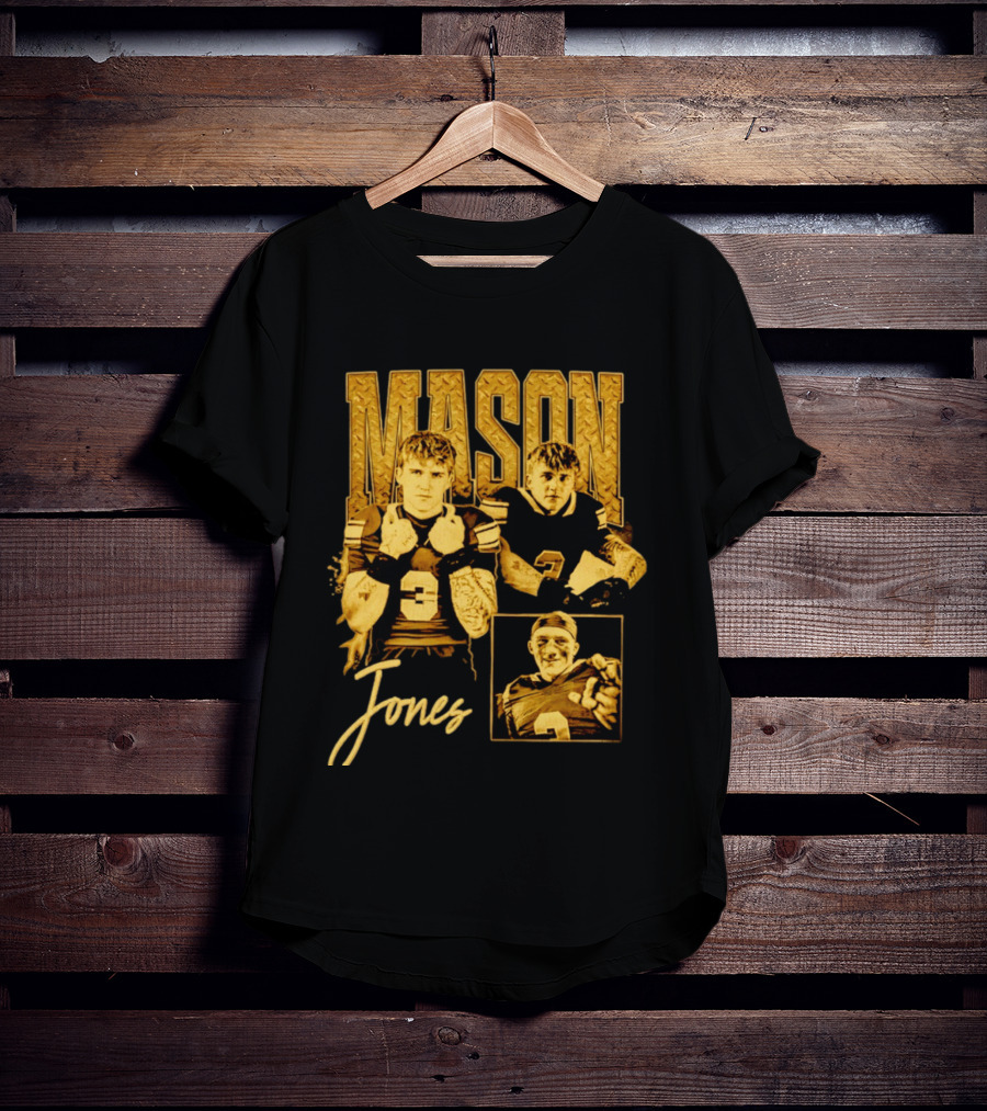 Mason Jones Football Athlete Sports Number 3 Enthusiast Collection T-Shirt