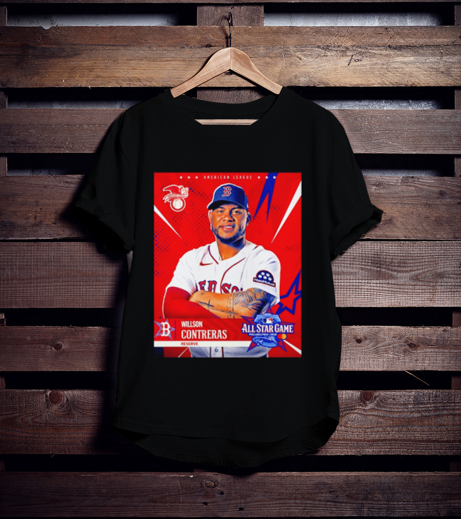 Boston Red Sox Willson Contreras 2026 All Star Game Reserve American League T-Shirt