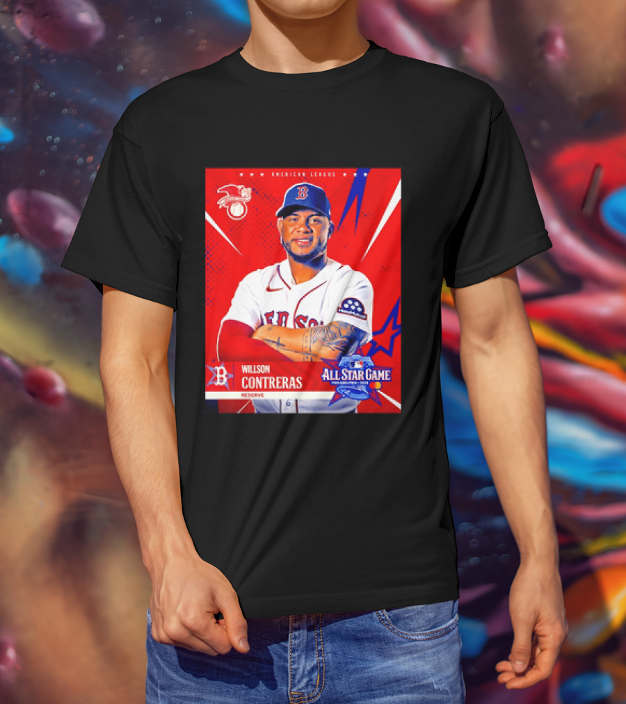 Boston Red Sox Willson Contreras 2026 All Star Game Reserve American League T-Shirt