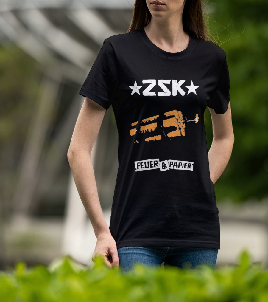 ZSK Feuer Und Papier Exploding Drumsticks T-Shirt