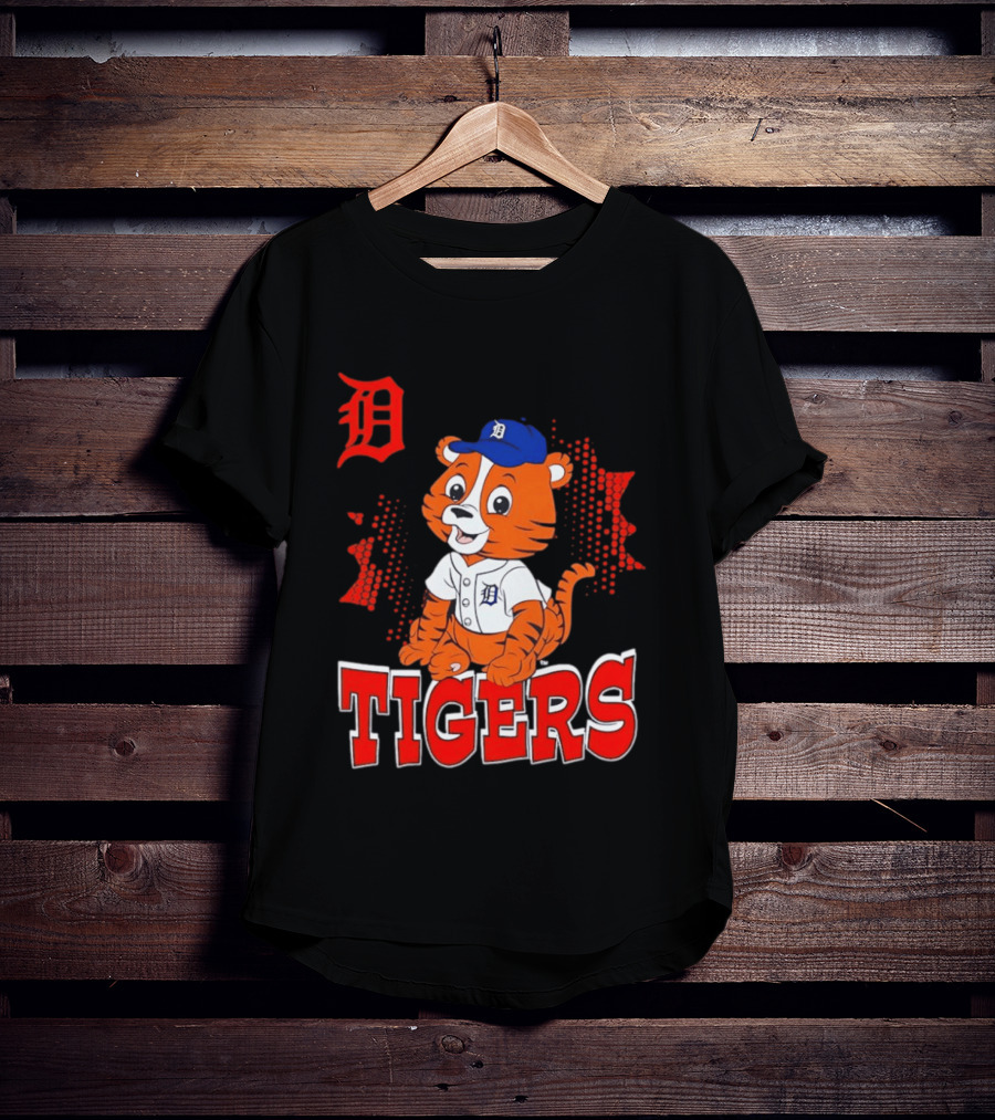 Paws D TIGERS Detroit Tiger Cub Baseball T-Shirt