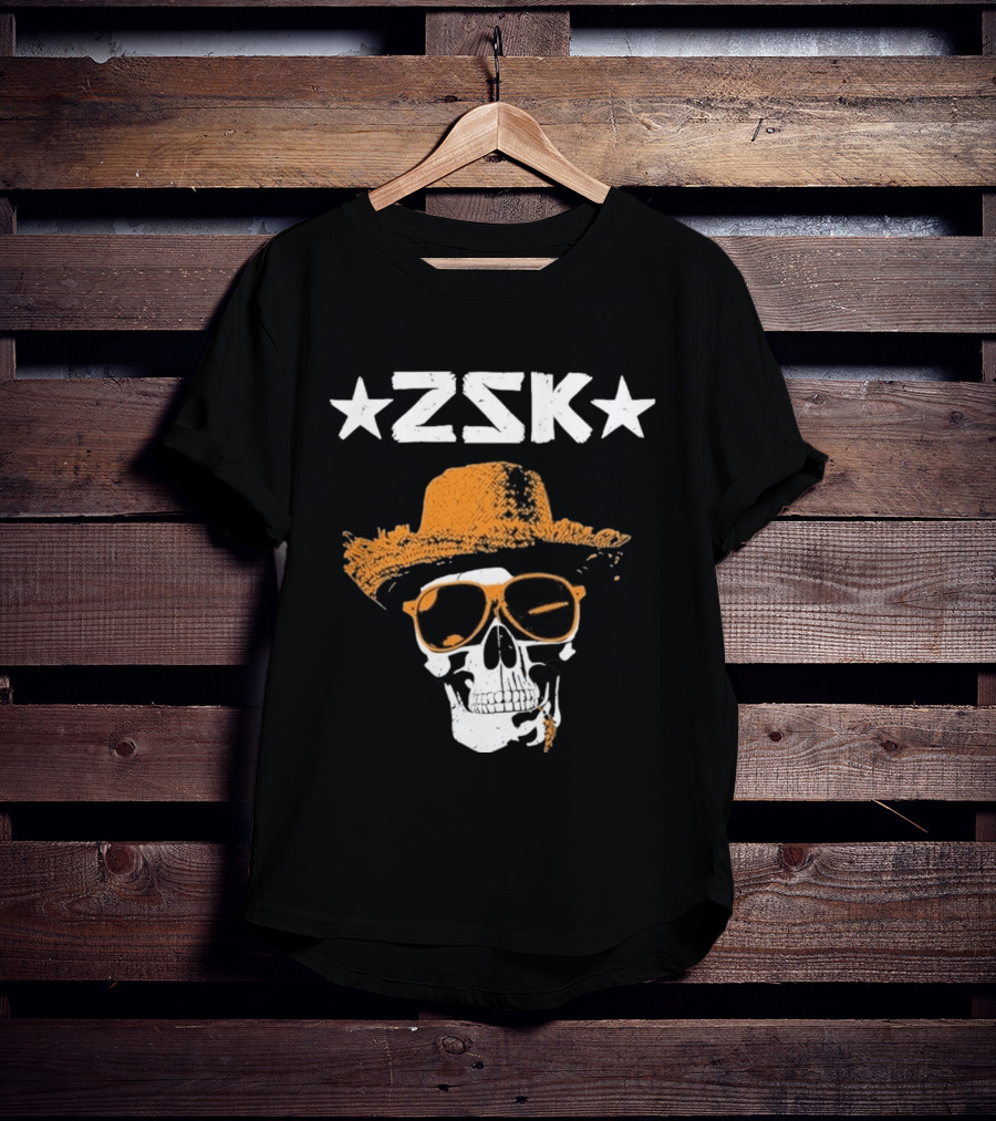 ZSK Skull Hat Sunglasses Iconic Summer Vibe T-Shirt