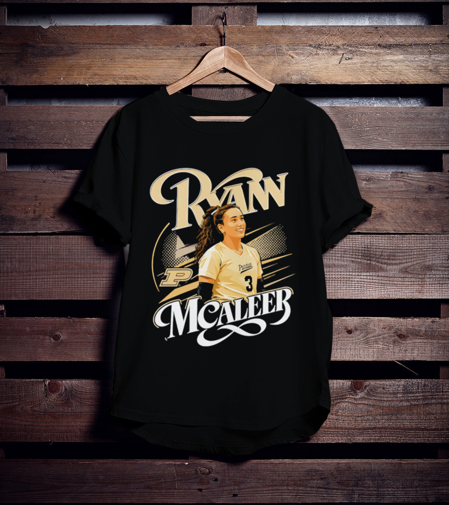 Ryan McAleer Purdue Number 3 NCAA College Athletics T-Shirt