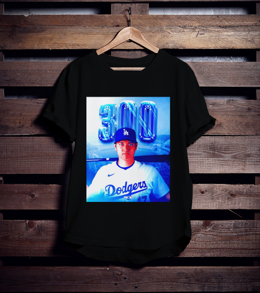 Shohei Ohtani 300 Home Runs Milestone Los Angeles Dodgers T-Shirt