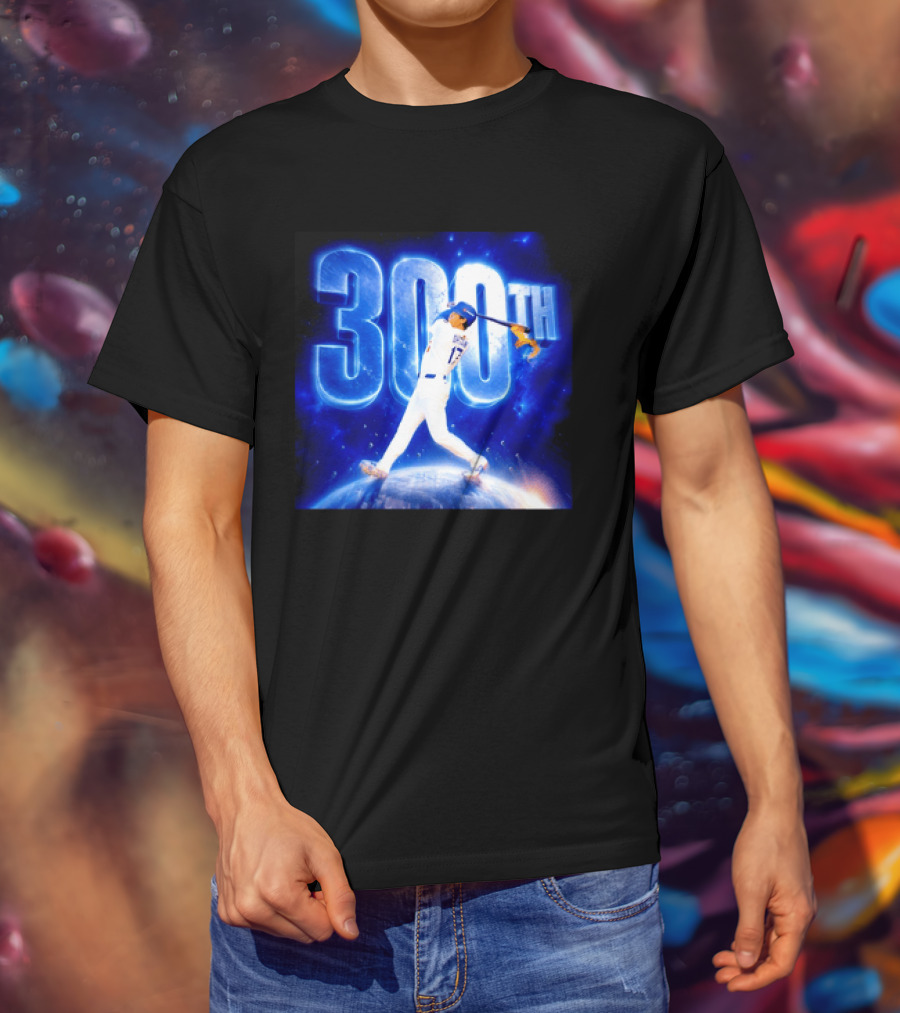 Shohei Ohtani 300th Home Run 17 Power Swing Los Angeles Dodgers T-Shirt