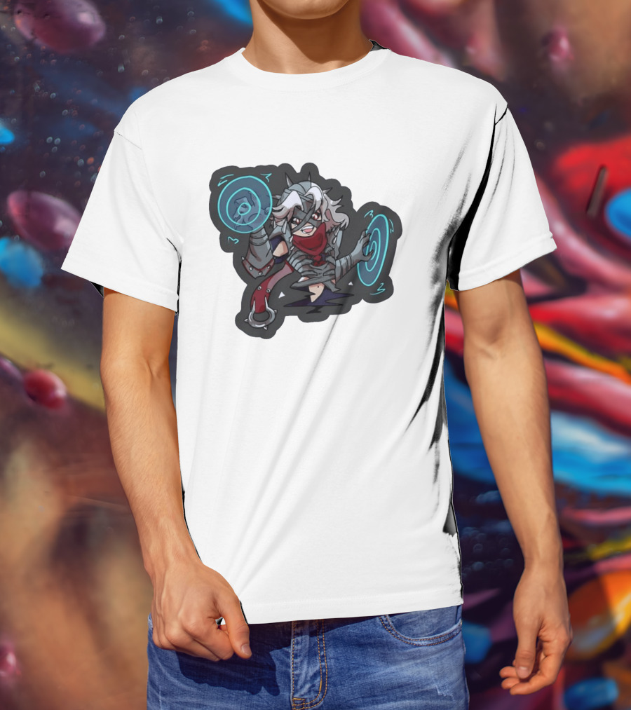 Chibi Warrior Anime Magic Casting Enchanted Spells Gaming Adventure T-Shirt