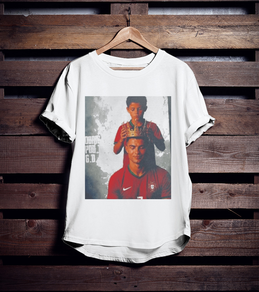 Cristiano Ronaldo Portugal Obrigado Por Tudo GOAT Crowned King Soccer Legend T-Shirt
