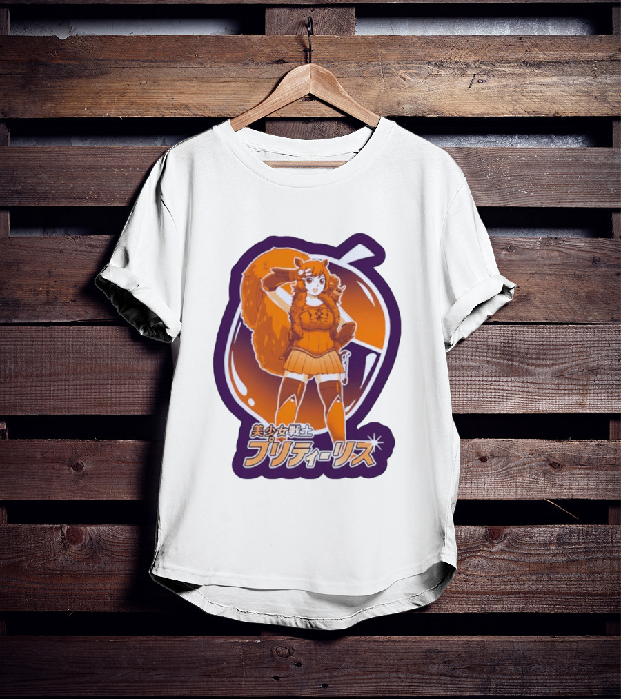 Pretty Squirrel Sailor Anime Girl Risu Manga Warrior T-Shirt