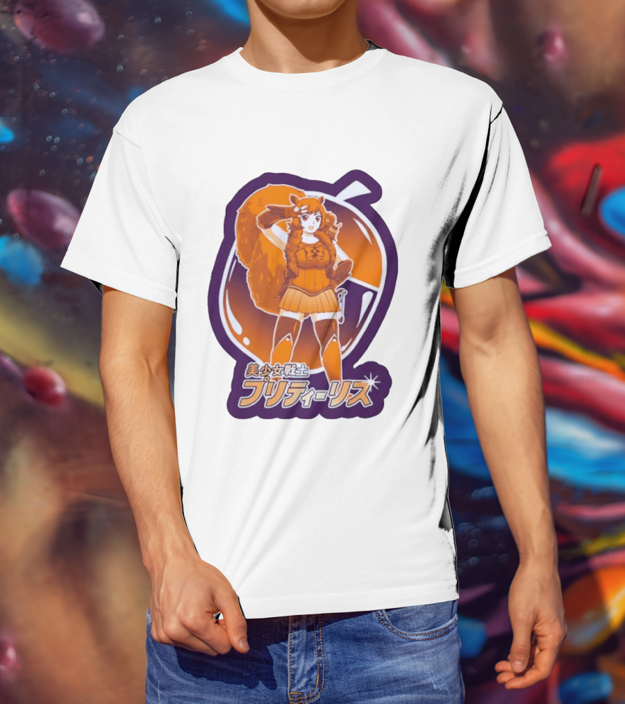 Pretty Squirrel Sailor Anime Girl Risu Manga Warrior T-Shirt
