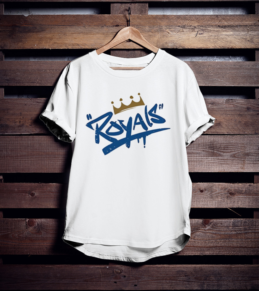 Royals Graffiti Style Crown T-Shirt