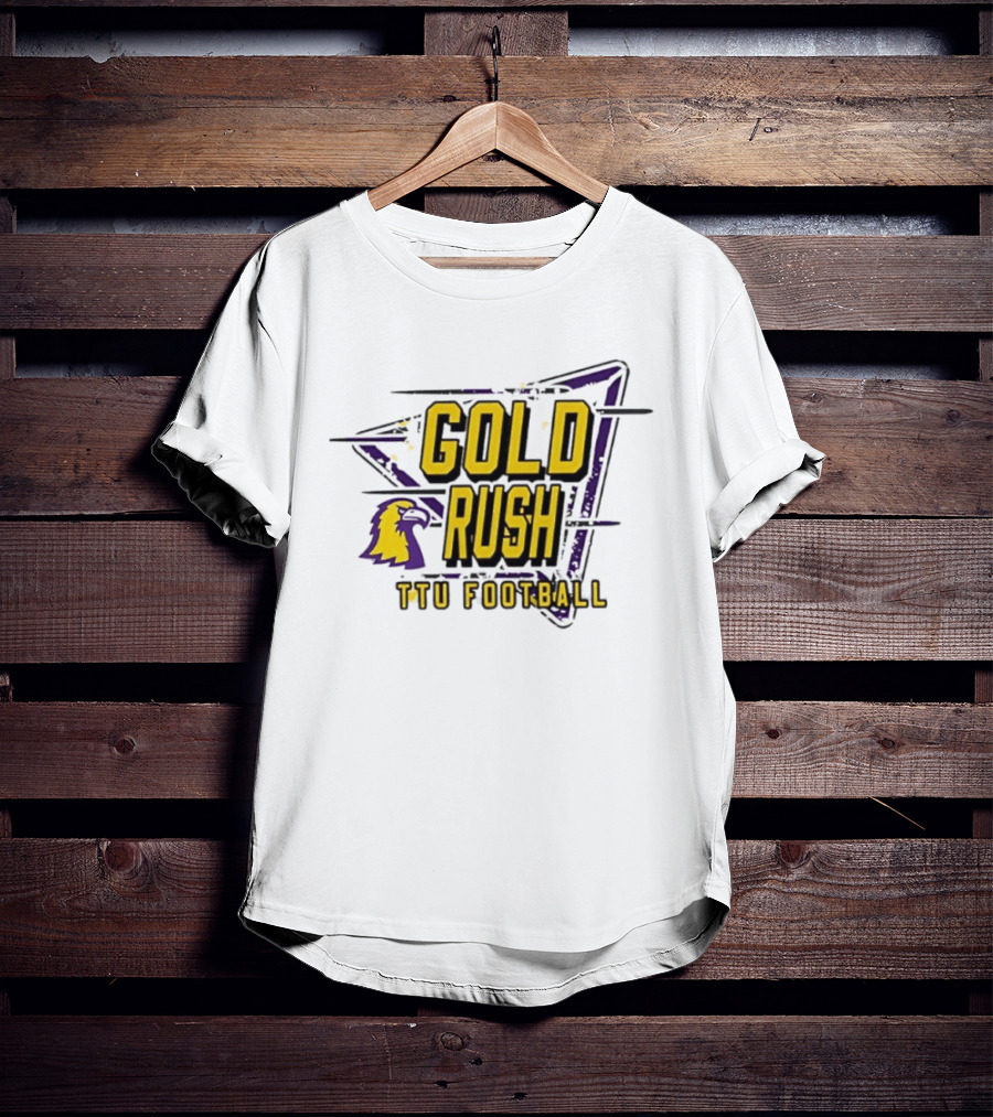 Gold Rush TTU Football Tennessee Tech Golden Eagles T-Shirt