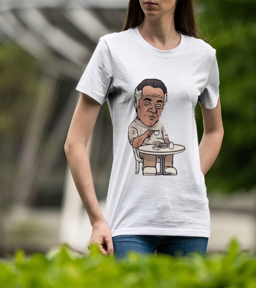 Sopranos Paulie Walnuts Gualtieri Commendatori Bongiorno Character Sitting T-Shirt