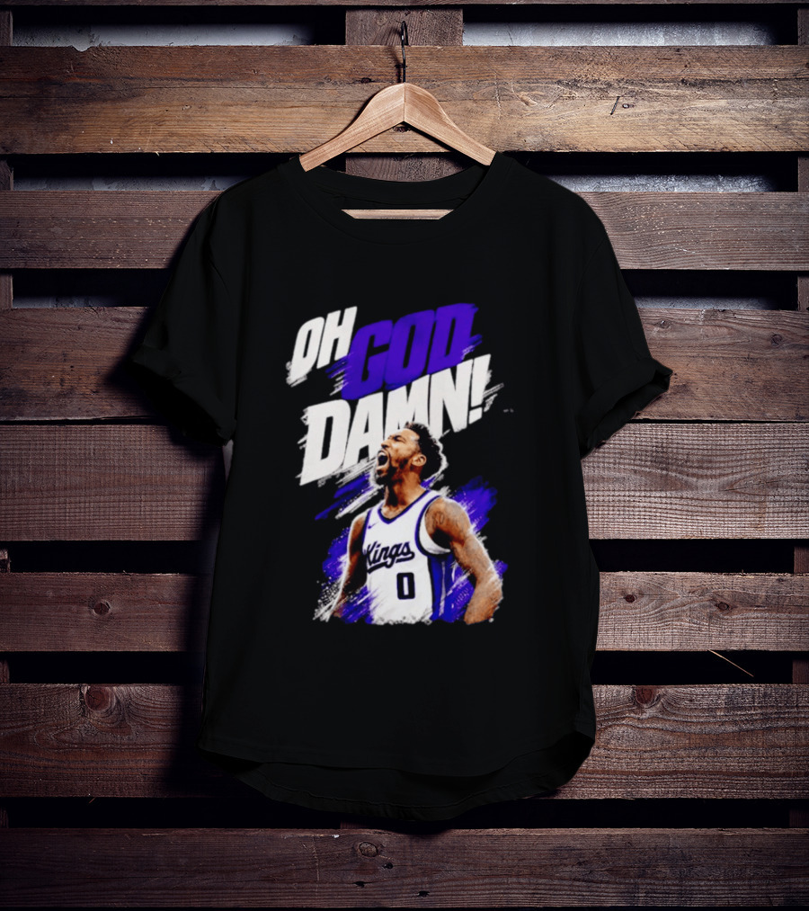 Malik Monk Oh God Damn Sacramento Kings 0 Jersey Celebration T-Shirt