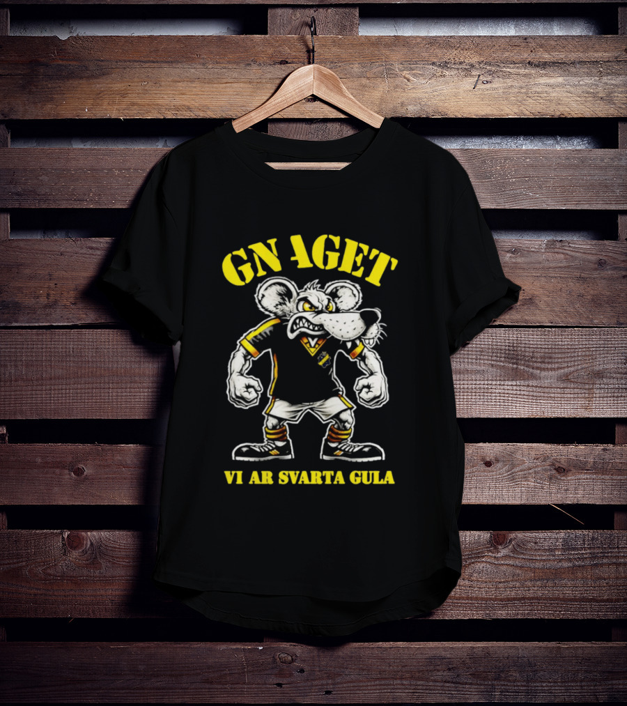 GNAGET AIK Vi Är Svarta Gula Sweden Football Fan Gear T-Shirt