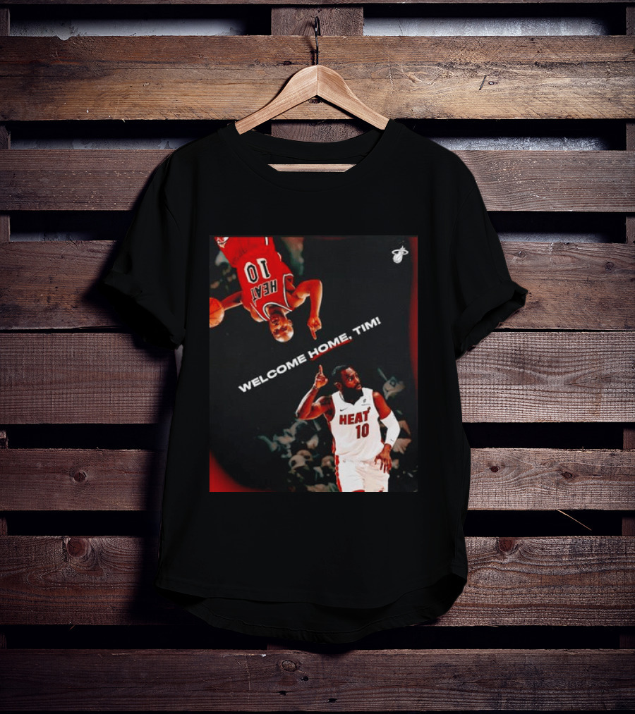Tim Hardaway Miami Heat Welcome Home Timi 10 Basketball Legend T-Shirt