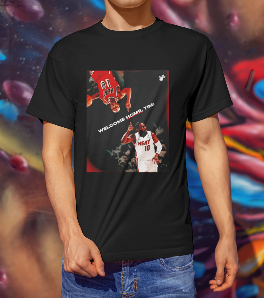 Tim Hardaway Miami Heat Welcome Home Timi 10 Basketball Legend T-Shirt
