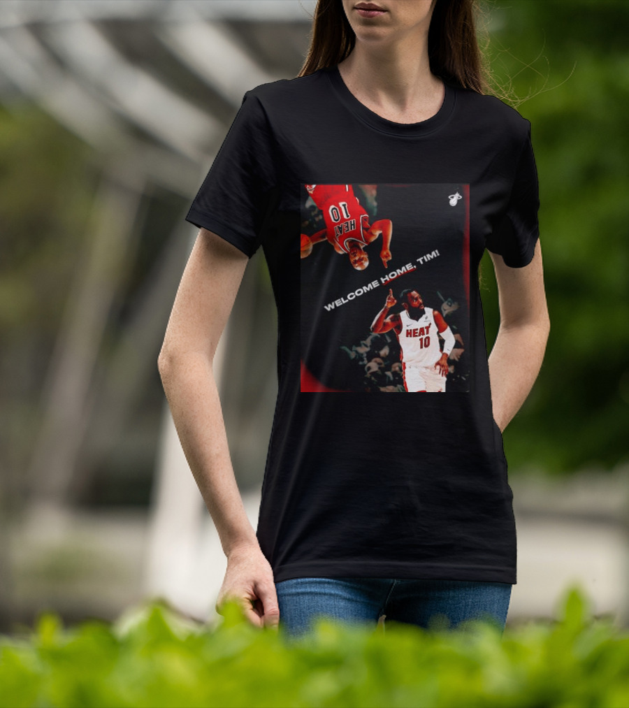 Tim Hardaway Miami Heat Welcome Home Timi 10 Basketball Legend T-Shirt