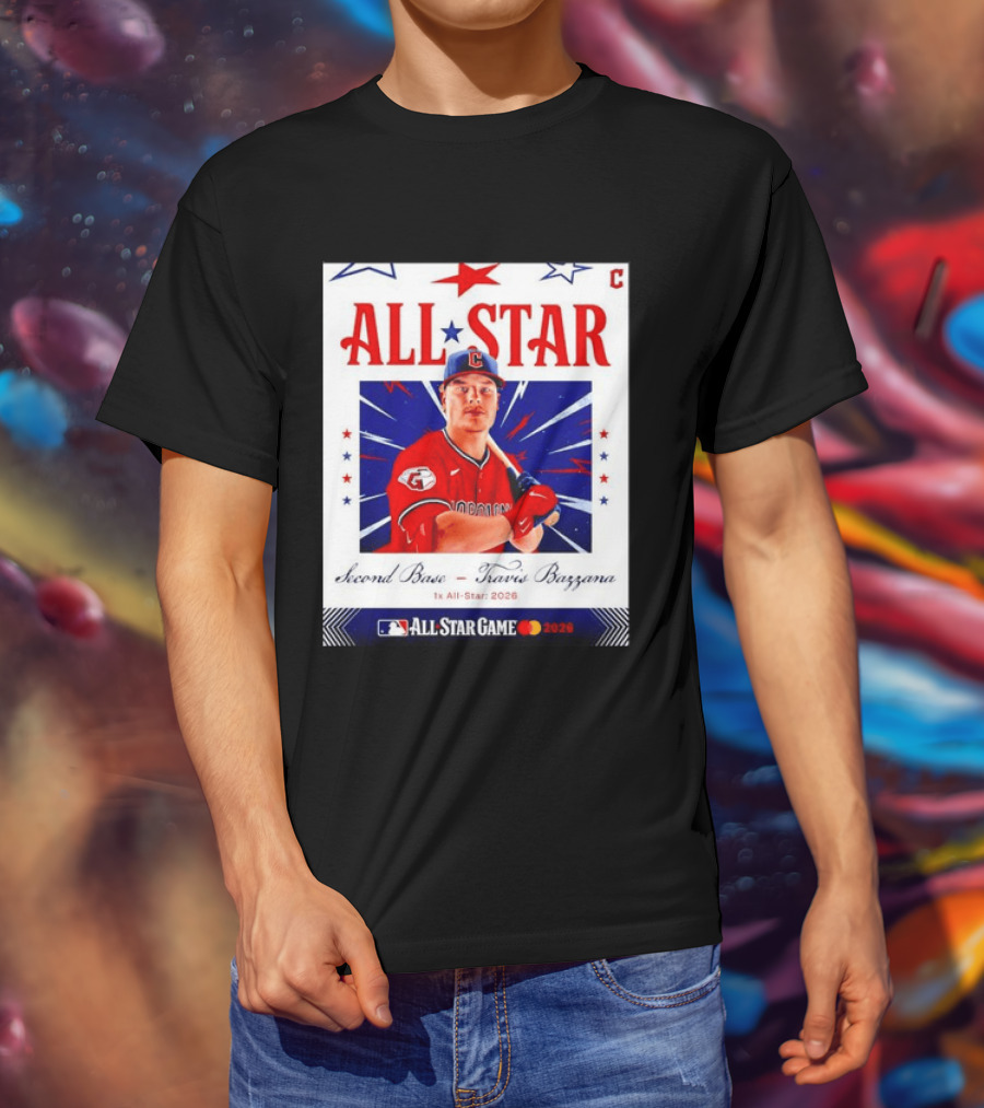 Travis Bazzana 2026 MLB All Star Game Second Base Player Card T-Shirt