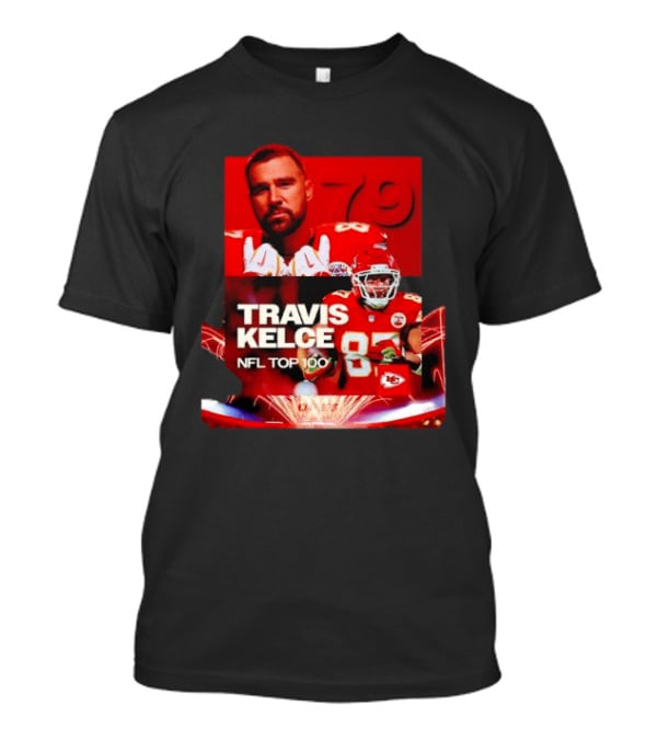 Travis Kelce Kansas City Chiefs NFL Top 100 87 T-Shirt