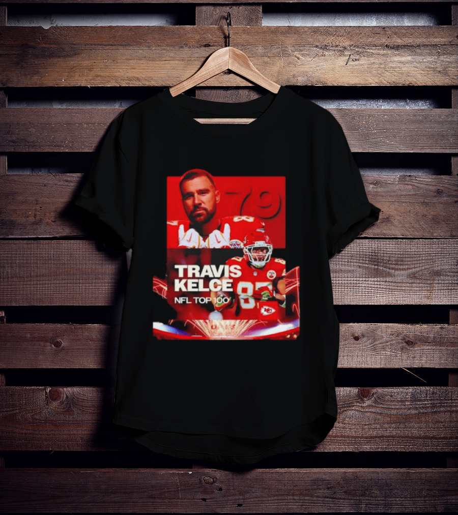 Travis Kelce Kansas City Chiefs NFL Top 100 87 T-Shirt