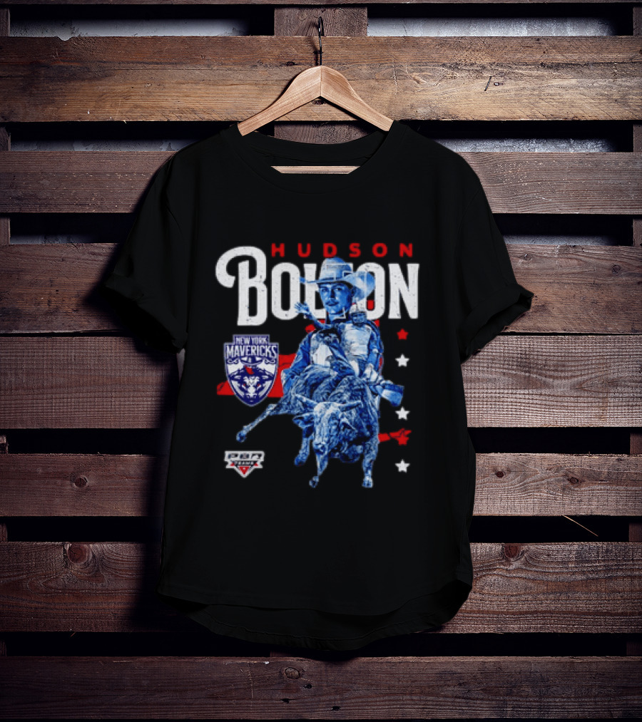 Hudson Bolton New York Mavericks PBR Teams Rodeo Champion T-Shirt