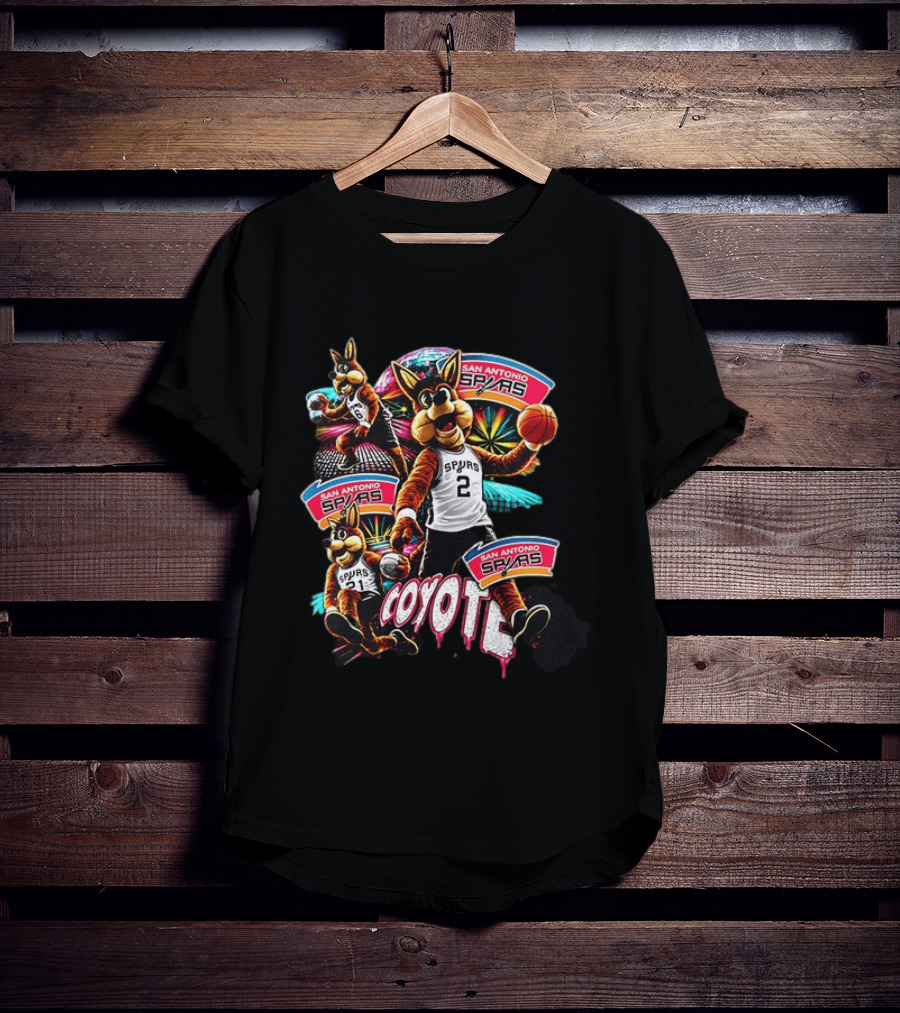 San Antonio Spurs Coyote Basketball Spirit Fan Favorite T-Shirt