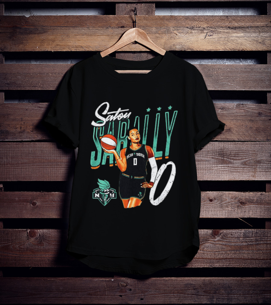 Satou Sabally New York Liberty Basketball 00 WNBA Player T-Shirt