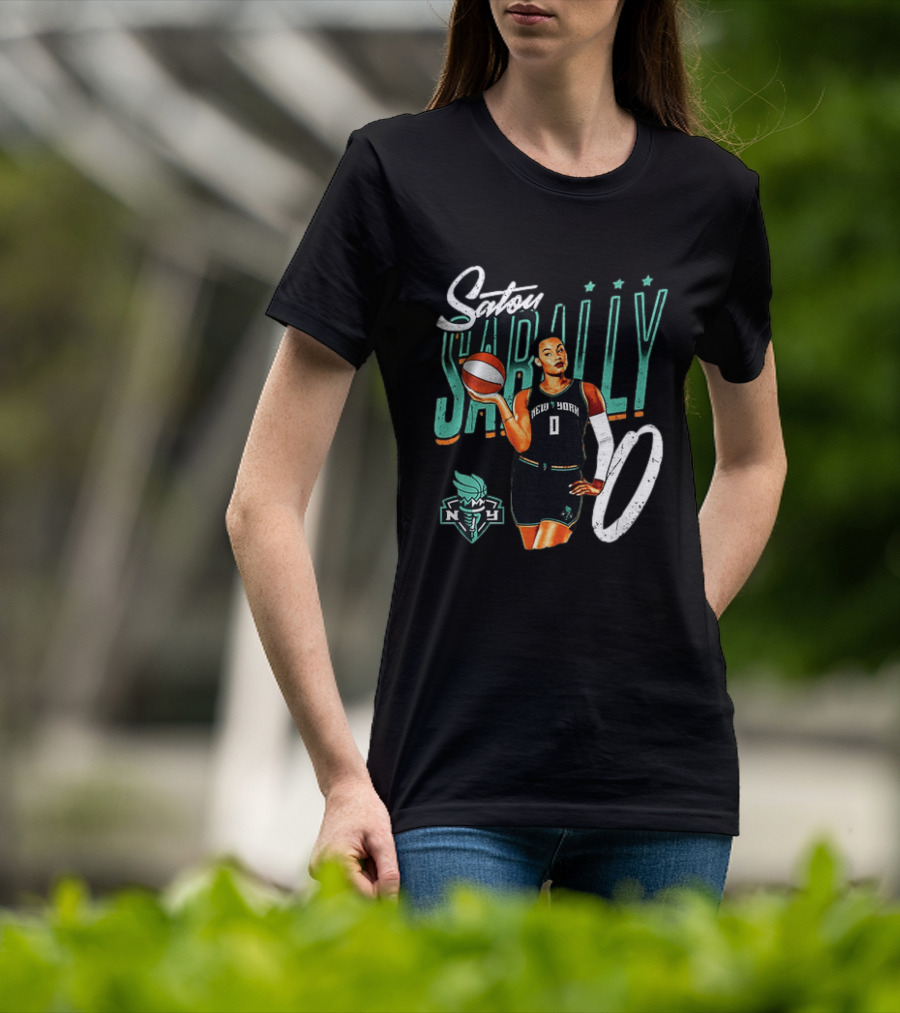 Satou Sabally New York Liberty Basketball 00 WNBA Player T-Shirt