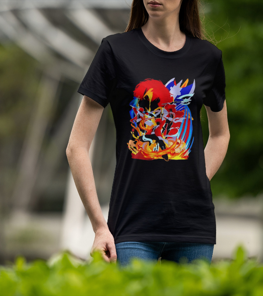 Stark Frieren Beyond Journey's End Anime Dynamic Colorful Scene T-Shirt