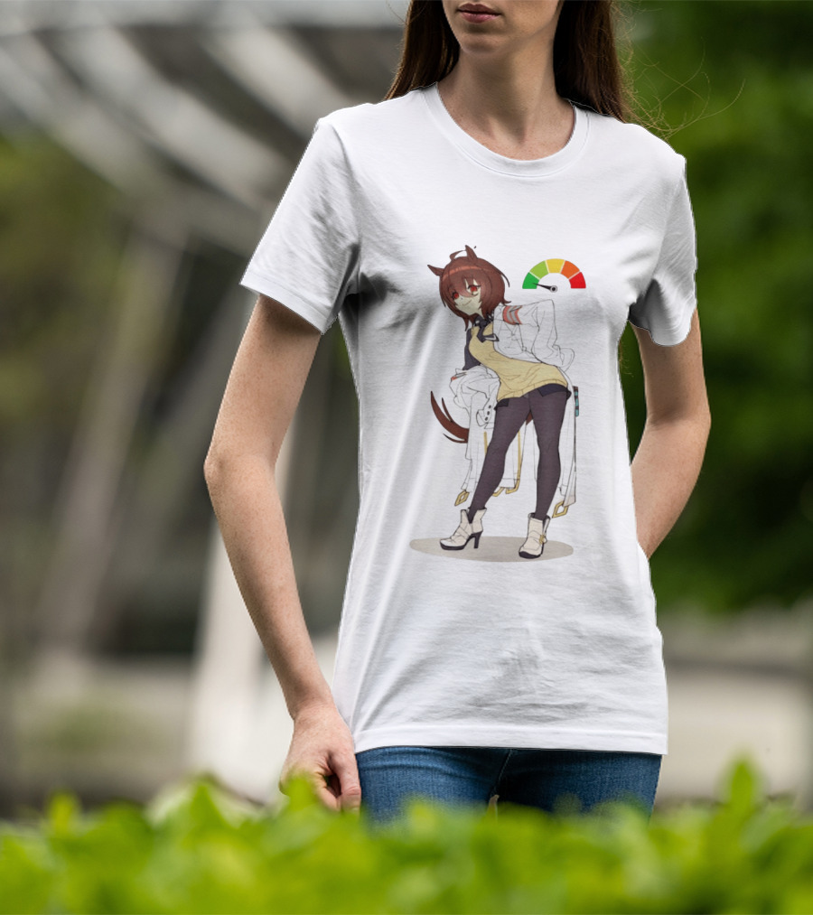 Agnes Tachyon Anime Rainbow Cortisol Gauge Meme T-Shirt